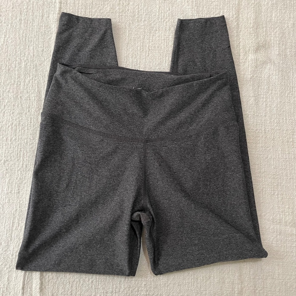 Nike Legend Dri-FIT High Waisted Leggings Charcoal Heather Gray Womens Large